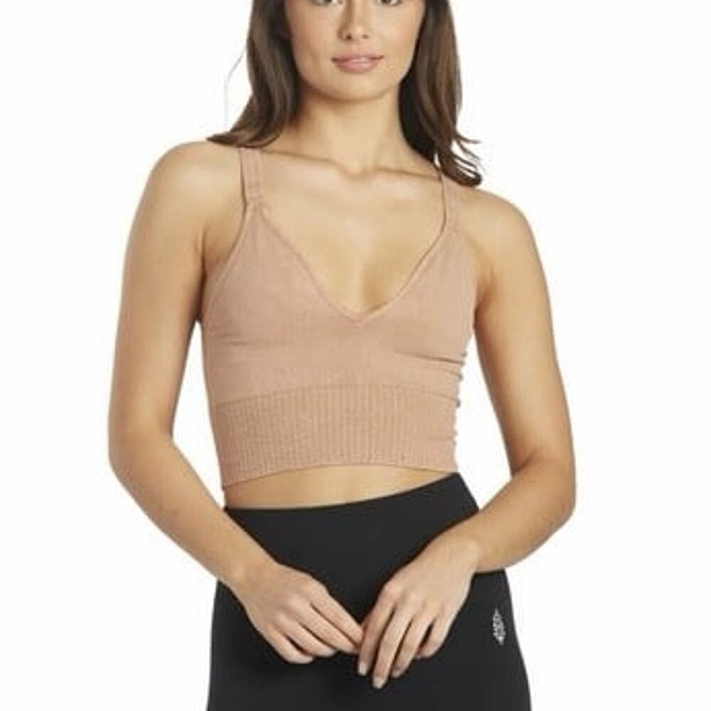 Free People Movement Good Carma Tank Top in tan Size XS/S - Picture 3 of 5